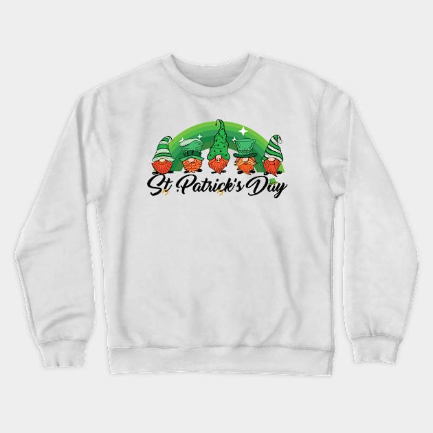 Saint Patrick's Day Horseshoe Clover Shamrock Crewneck Sweatshirt by magazin